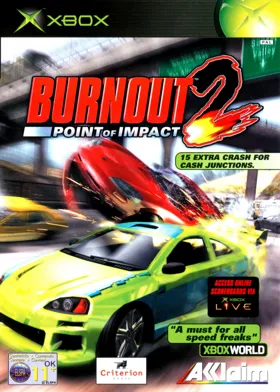 Burnout 2 Point of Impact (USA) box cover front